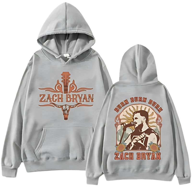 Zach-Bryan-Burn-Burn-Burn-Casual-Grey-Hoodie