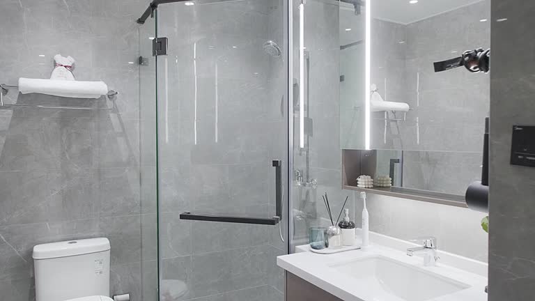 frameless hinged shower door